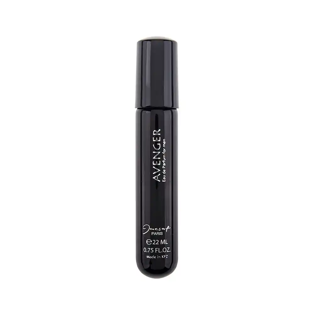 عطر جیبی مردانه ژک ساف مدل Avenger با رایحه گرم، شیرین و تند حجم 22 میلی‌لیتر