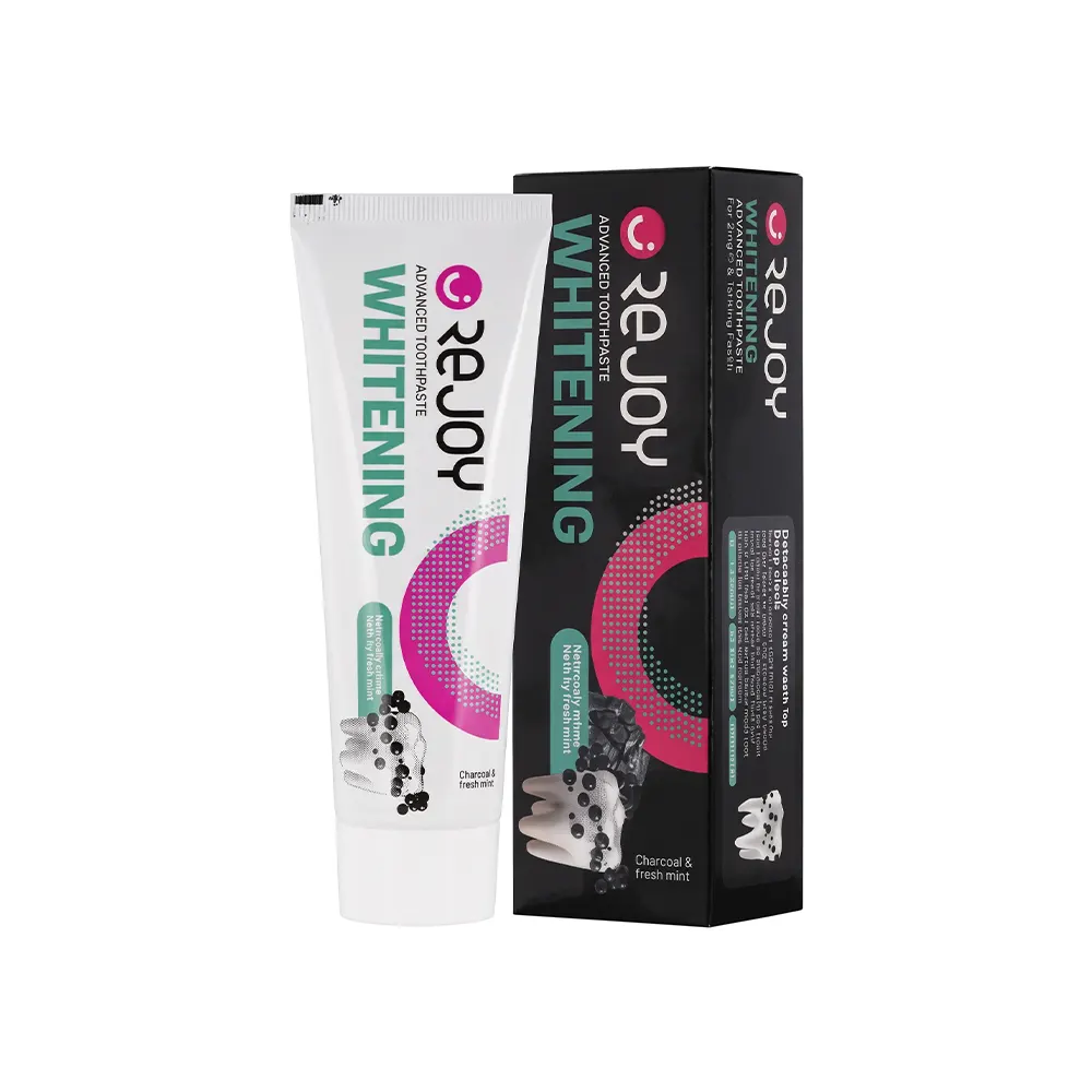 خمیر دندان سفید کننده ذغالی100گرم ریجویWHITENING